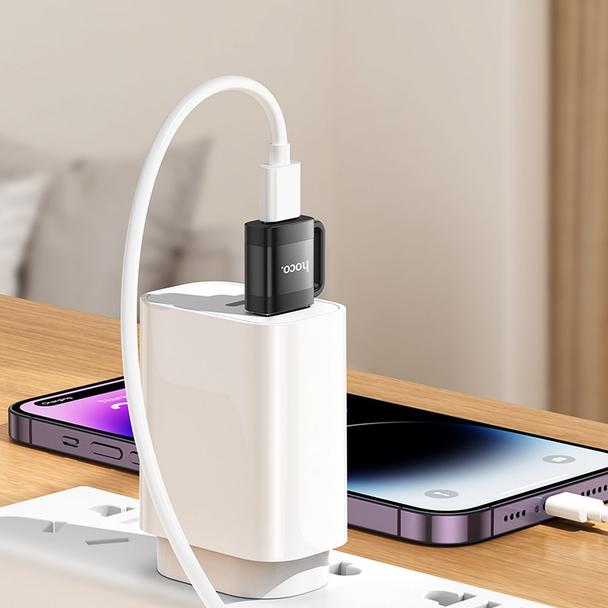 Adapter OTG USB A do USB C Hoco 3A UA31D czarny