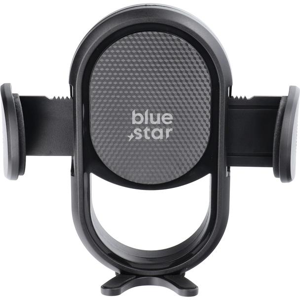 Uchwyt na telefon do samochodu grawitacyjny Blue Star Smart Lock Smile do kratki czarny