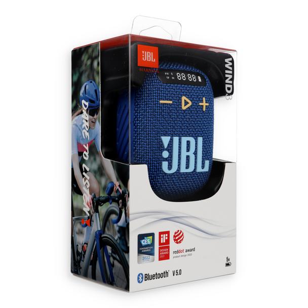 Głośnik bezprzewodowy JBL Wind 3 z uchwytem na kierownicę niebieskie