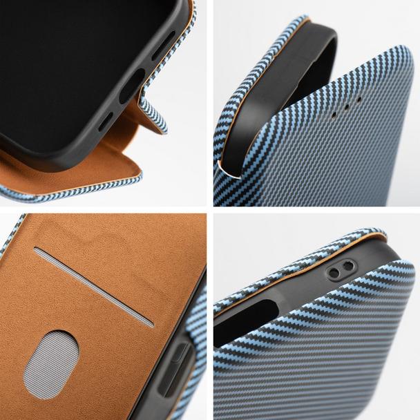 Etui z klapką na Samsung A35 5G Folio Side Magnet niebieskie
