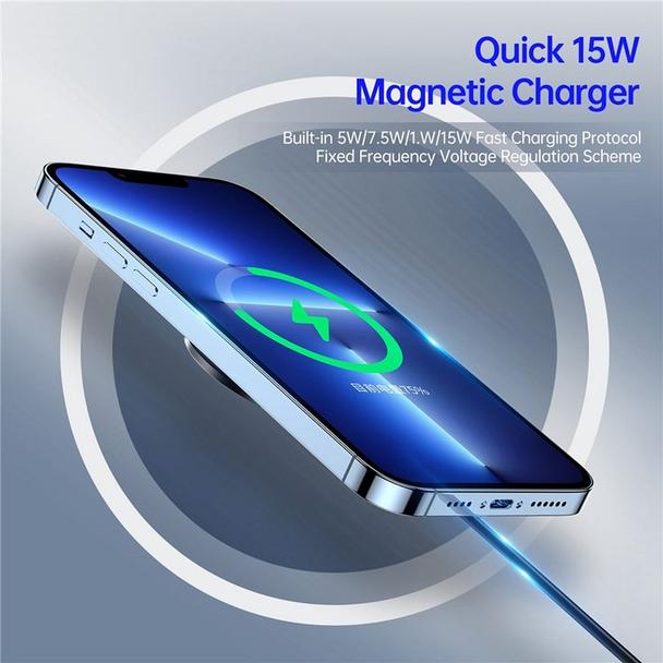 DUZZONA W1 - ładowarka indukcyjna kompatybilna z MagSafe 15W czarna
