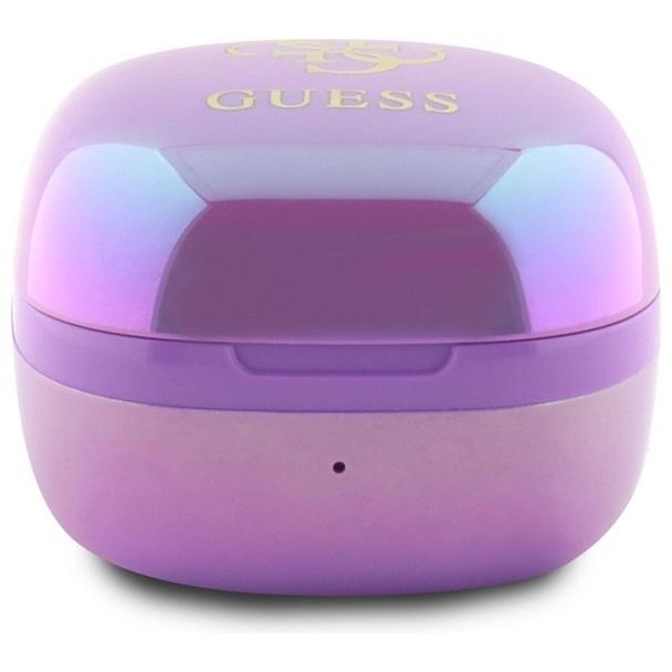 GUESS słuchawki bezprzewodowe bluetooth TWS GUTWSJ144ESU (Mini Iridescent 4G Printed Logo) fioletowe