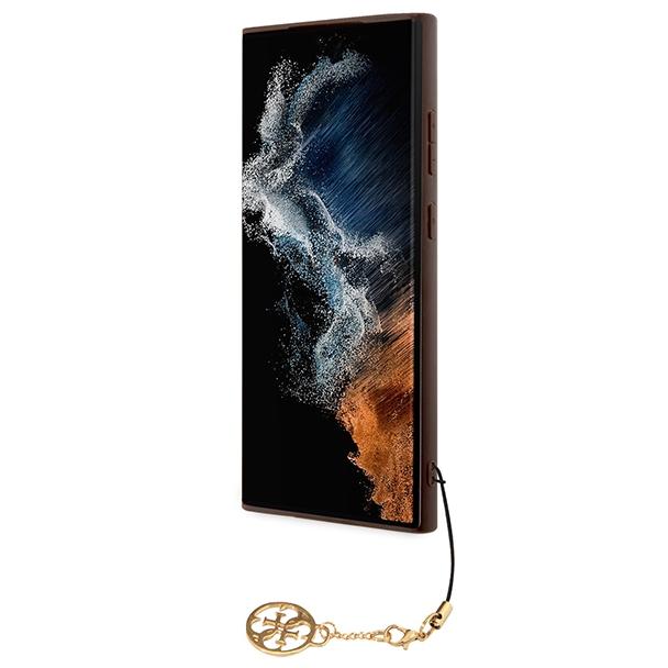 GUESS futerał do SAMSUNG S24 Ultra GUHCS24LGF4GBR (4G Charm) brązowy