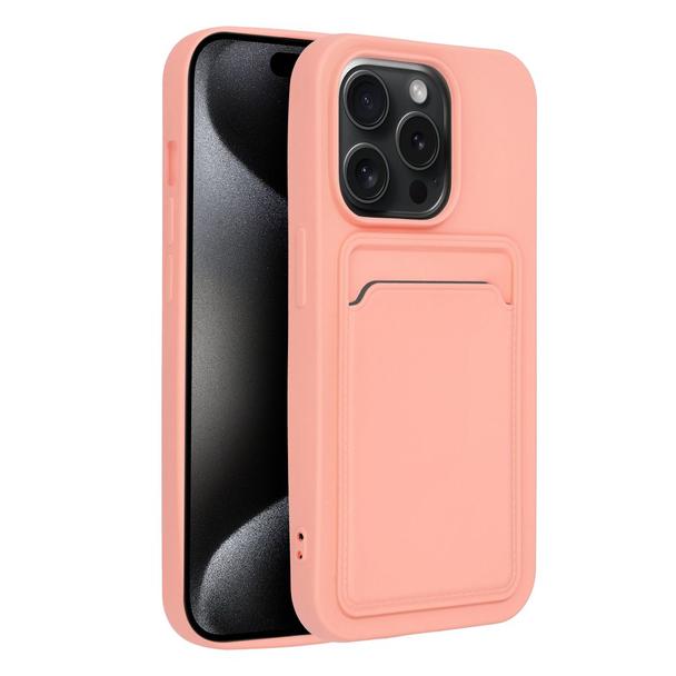 Futerał do iPhone 15 PRO Card Case różowy