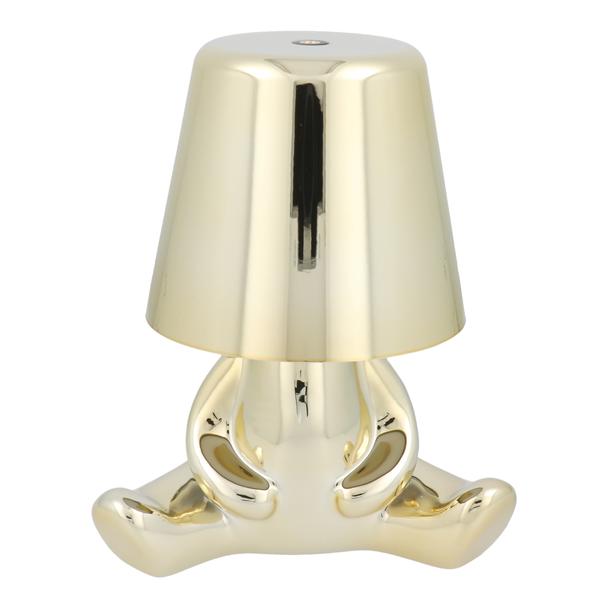 Lampka nocna GOLD MAN Art Deco siedzący (wzór 7) MLTL