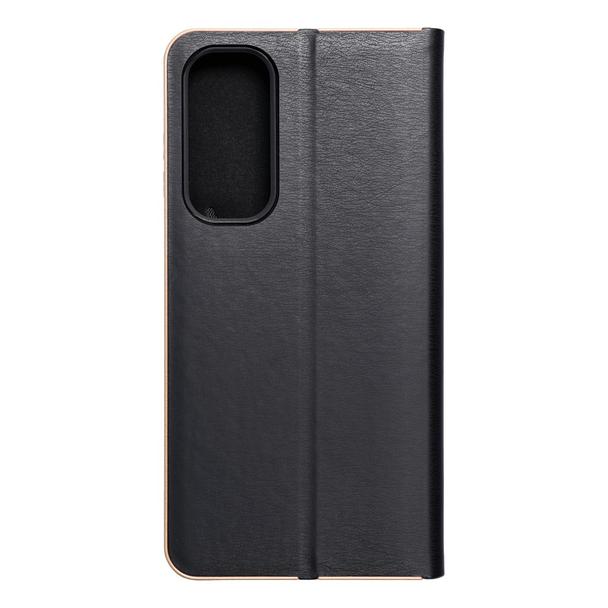 Etui z klapką na Samsung A35 5G Luna Book Gold czarne