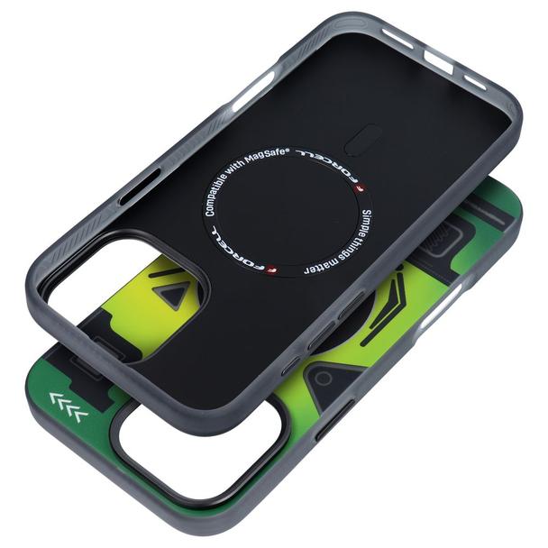 Etui na iPhone 16 PRO MAX Forcell F-Protect Levels Dual Layer 4D technology zgodne z MagSafe Military Drop-Test cyber green