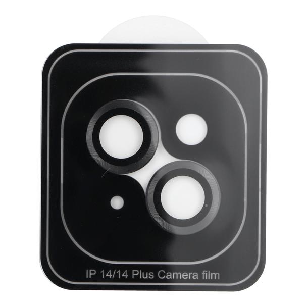 Osłona aparatu PROTECTOR 9H + aplikator do IPHONE 14 / 14 PLUS czarna