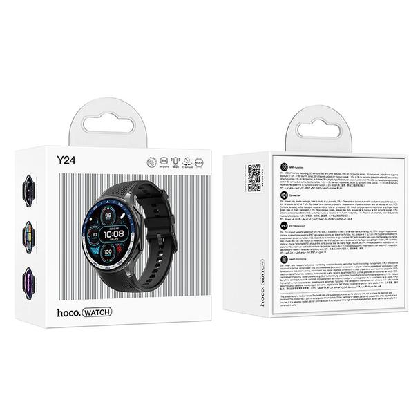 Smartwatch Hoco 1,43" AMOLED IP67 z funkcją rozmowy Y24 czarny