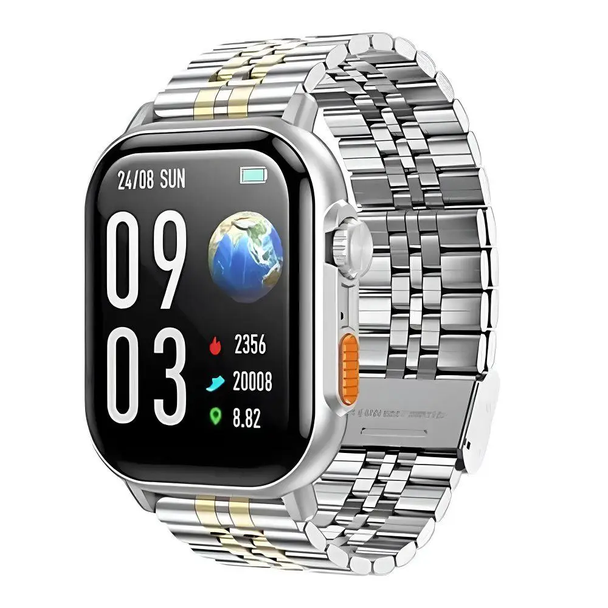 Smartwatch Hoco 2,02" TFT z fukcją rozmowy DYD02 złoto srebrny