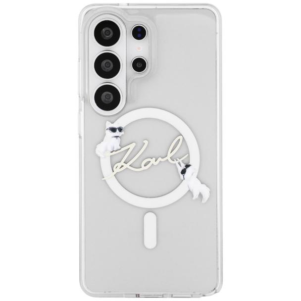 KARL LAGERFELD futerał do SAMSUNG S26 Ultra KLHMS26L5HKSCAH (Magnetic IML KC Script) transparentny