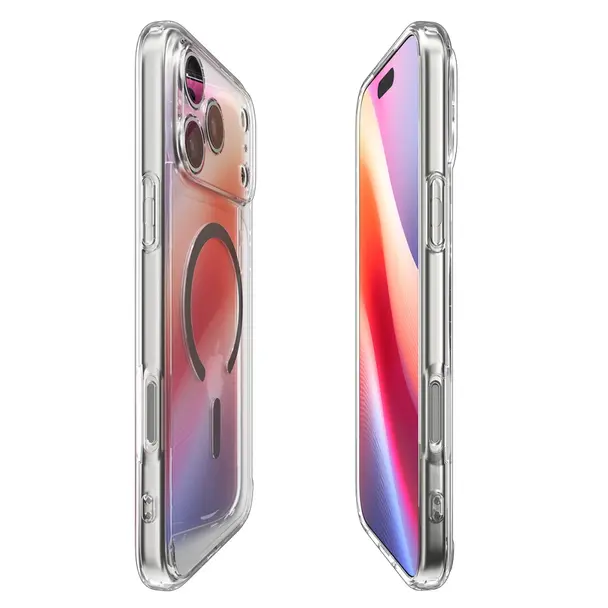SPIGEN futerał ULTRA HYBRID MAG kompatybilny z MagSafe do IPHONE 17 Pro clear graphite