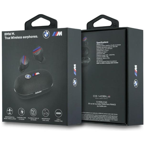 Słuchawki bezprzewodowe douszne ENC BMW TWS Metal Logo BMW001142 czarne