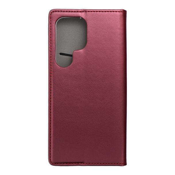 Etui z klapką na Samsung S25 ULTRA Smart Magneto burgundowe