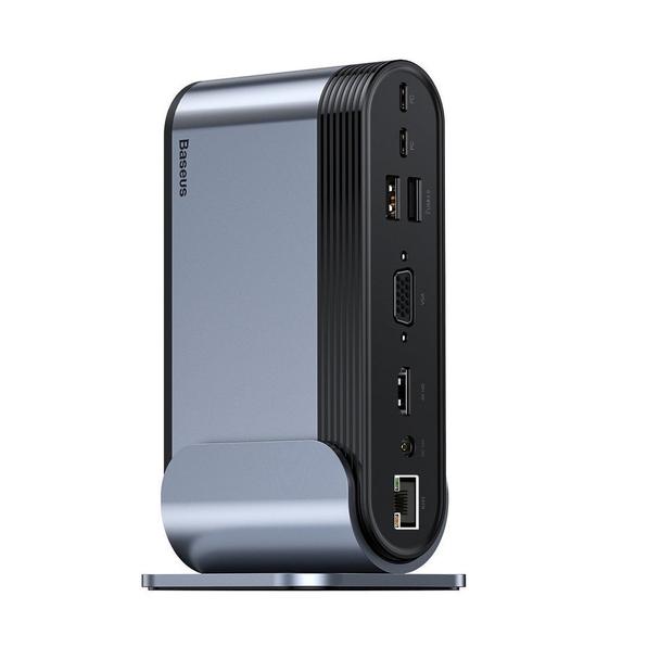 BASEUS adapter HUB 16w1 Typ C CAHUB-BG0G szary