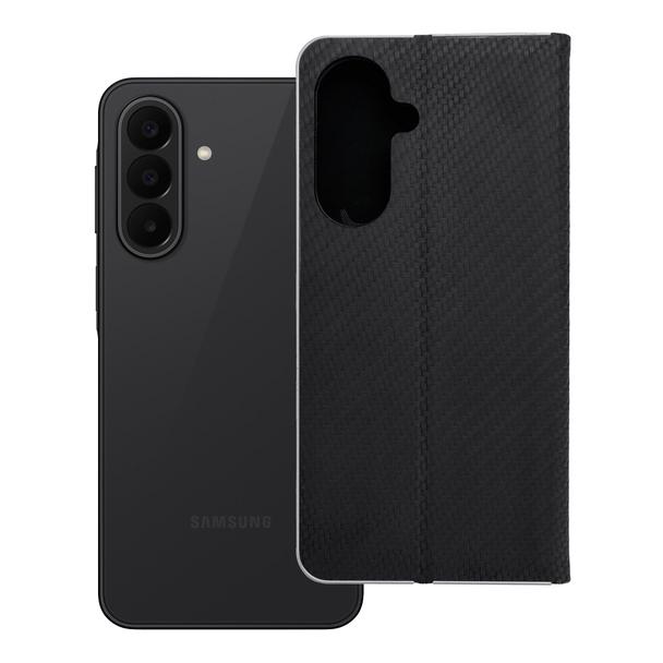 Etui z klapką na Samsung A27 Luna Book Carbon czarne