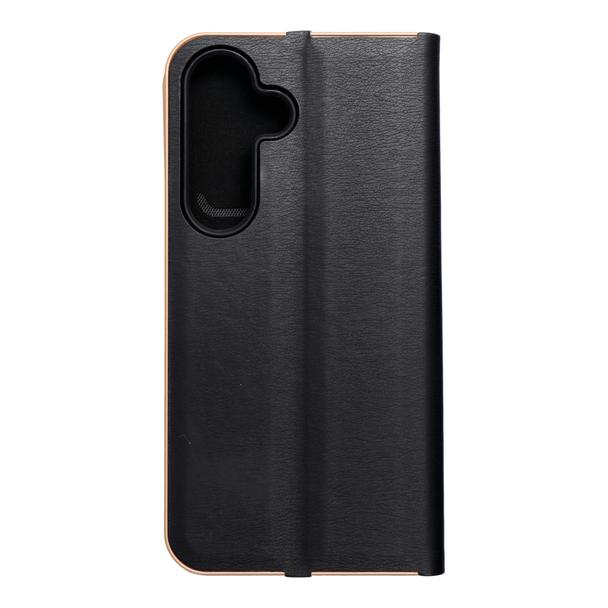 Etui z klapką na Samsung S25 Luna Book Gold czarne