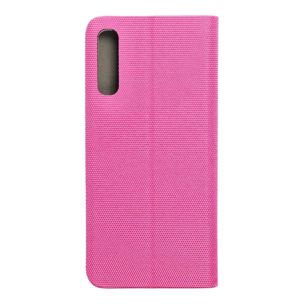 Etui z klapką na Samsung A50 Sensitive Book różowe