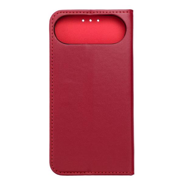 Etui z klapką na iPhone 17 AIR Smart Pro Book skórzane bordowe