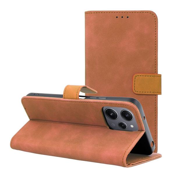Etui z klapką na Xiaomi Redmi 12 4G / 12 5G Tender Book brązowe