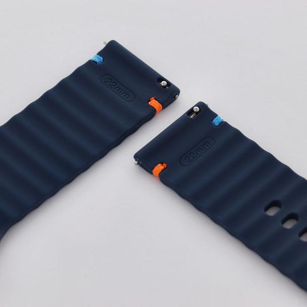 Pasek do zegarka 22 mm Titmo Strap S3 silicone ciemny niebieski