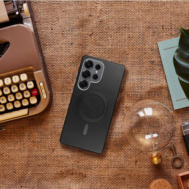Futerał do Samsung A37 Gentleman Mag Cover zgodny z MagSafe czarny