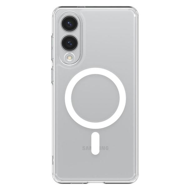 SPIGEN futerał ULTRA HYBRID MAG kompatybilny z MagSafe do SAMSUNG S25 Edge clear white