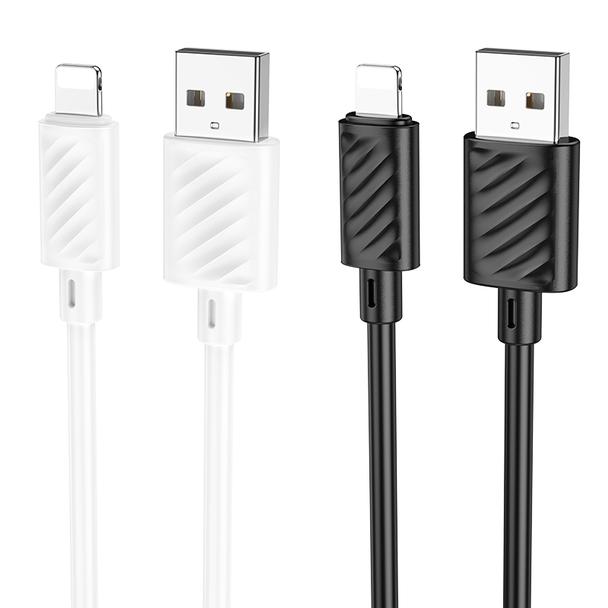 Kabel USB A do Lightning Hoco 2,4A 2 m X88 biały