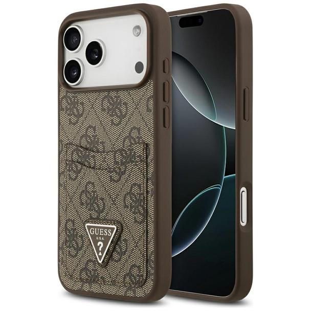 GUESS futerał do IPHONE 17 Pro Max GUHCP17XP4TPW (4G Double Card Triangle) złoty