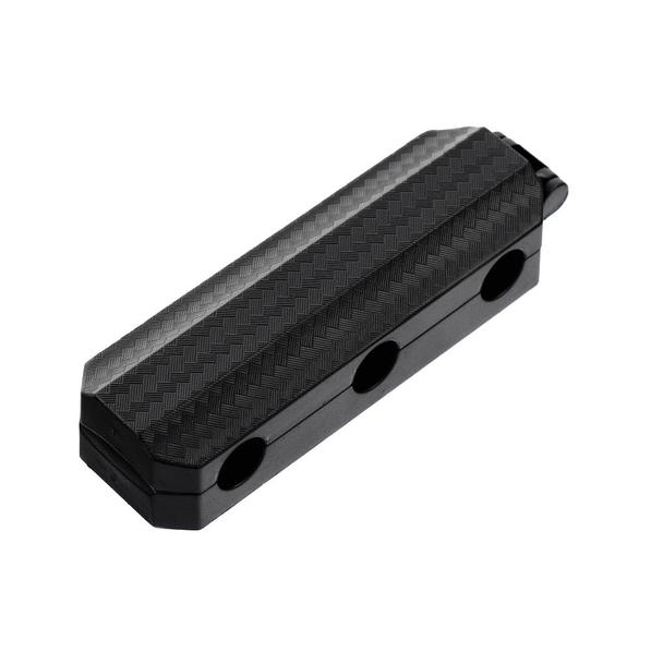 Organizer magnetyczny samoprzylepny Blue Star PJ-OCZ5 na 3 kable - czarny (2 szt.)