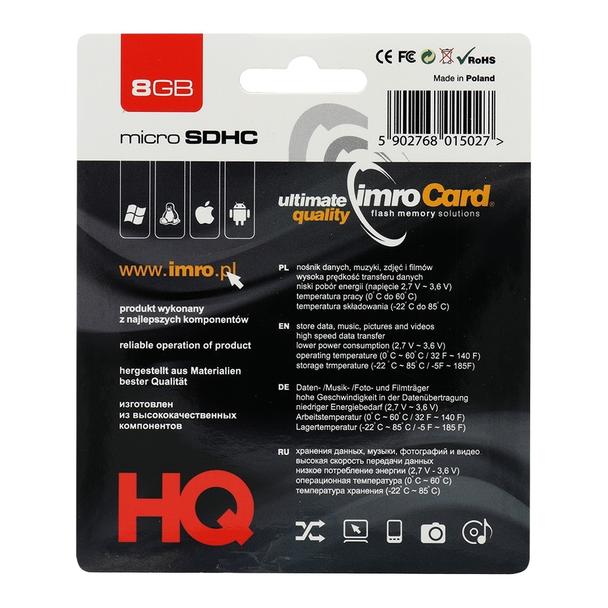 IMRO karta pamięci microSD 8GB