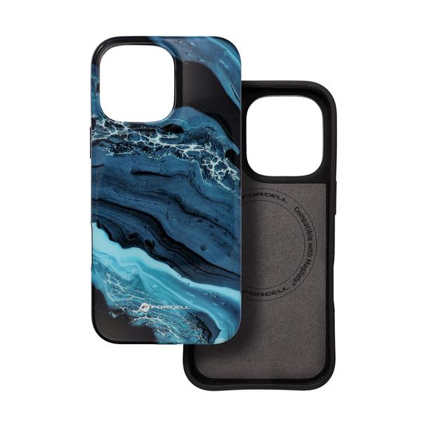 Etui na iPhone 16 PRO MAX Forcell F-Protect Mirage zgodny z MagSafe Military Drop-Test deep sea