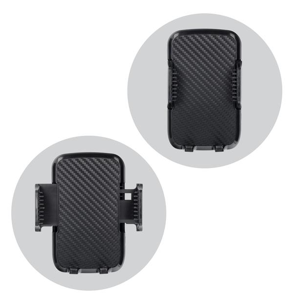 Uchwyt na telefon do samochodu uniwersalny Forcell F-Grip Carbon HT1 do szyby / deski czarny