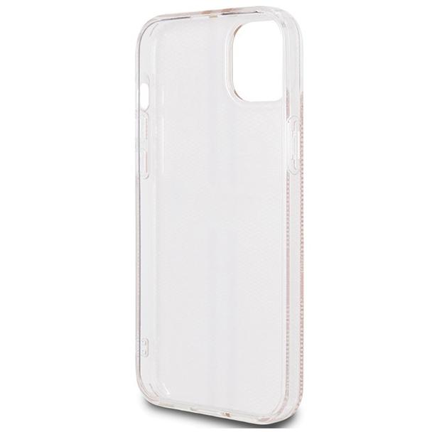GUESS futerał do IPHONE 15 GUHCP15SH4PSEGP (4G Gold Stripe) różowy