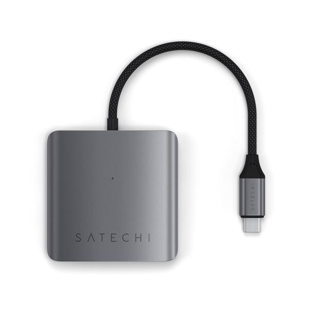 SATECHI adapter HUB 4w1 Typ C ST-H4CPDM szary
