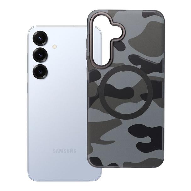 Etui na Samsung S25 PLUS Forcell F-Protect Levels Dual Layer 4D technology zgodne z MagSafe Military Drop-Test black camo
