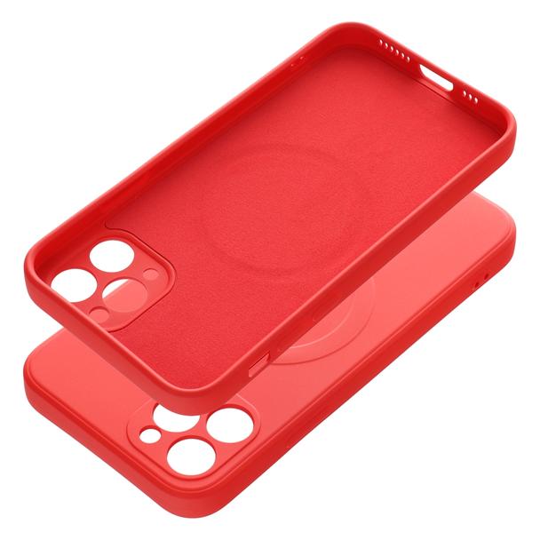 Futerał do iPhone 11 PRO Silicone Mag Cover zgodny z MagSafe czerwony