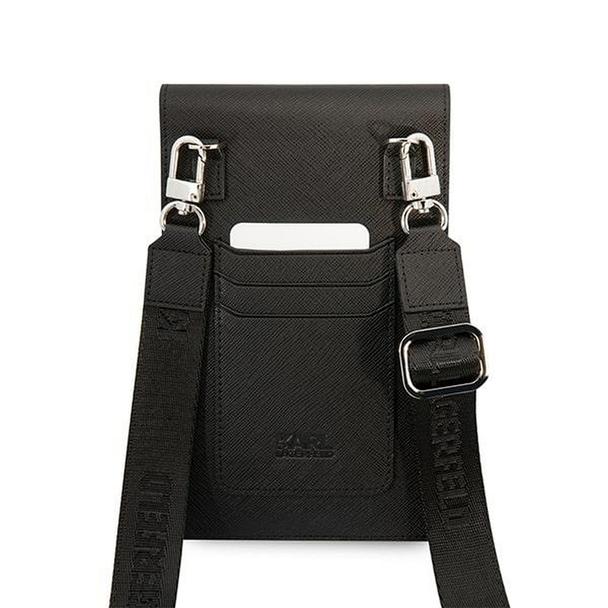 KARL LAGERFELD torebka uniwersalna na telefon KLWBSARSGK (Embossed RSG) czarny