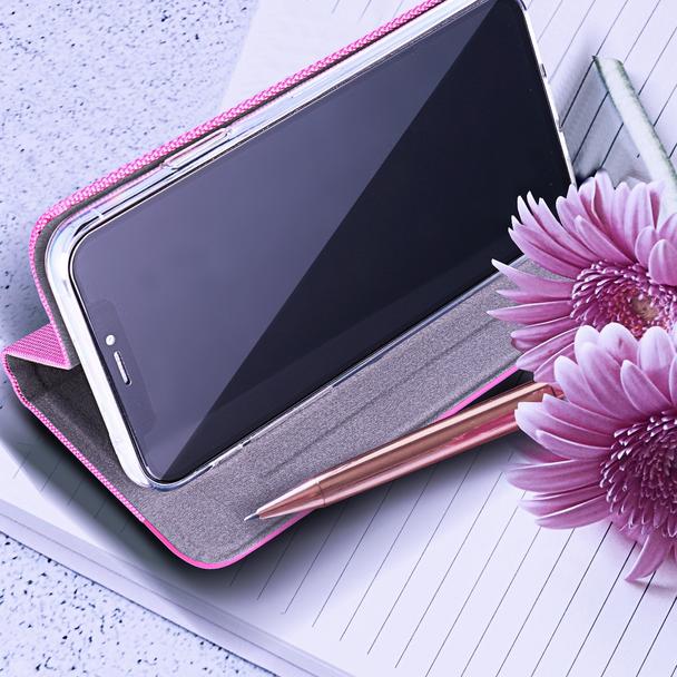 Etui z klapką na Samsung A57 5G Sensitive Book różowe
