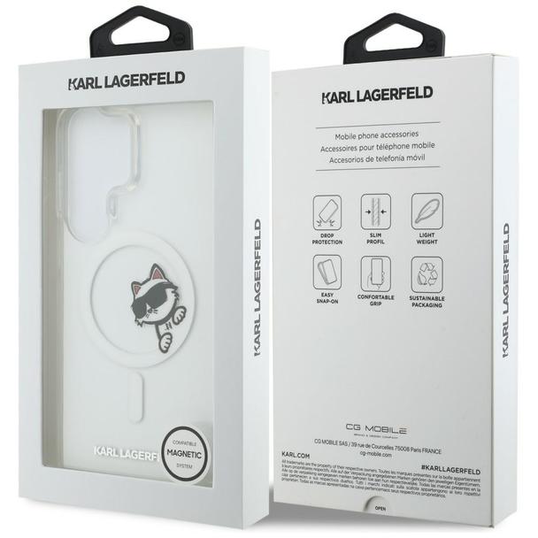 KARL LAGERFELD futerał do SAMSUNG S26 Ultra KLHMS26L6HCPSCT (Magnetic IML Peekaboo Choupette) transparentny