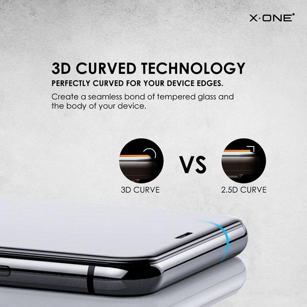 Szkło hartowane do iPhone 16 PRO MAX / 17 PRO MAX X-One Full Cover Extra Strong Matowe (full glue) czarne