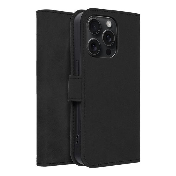 Etui z klapką na iPhone 15 PRO Tender Book czarne