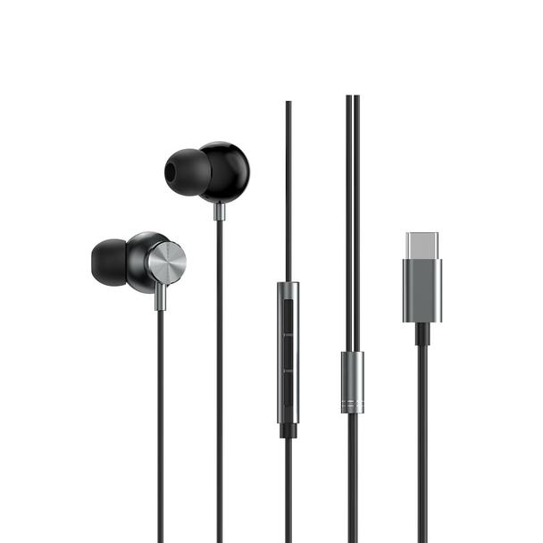 WiWU - Słuchawki stereo na kablu EB315 USB C (DAC) - szare