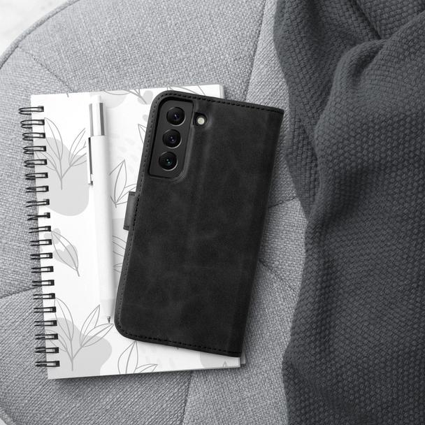 Etui z klapką na Samsung A22 5G Tender Book czarne
