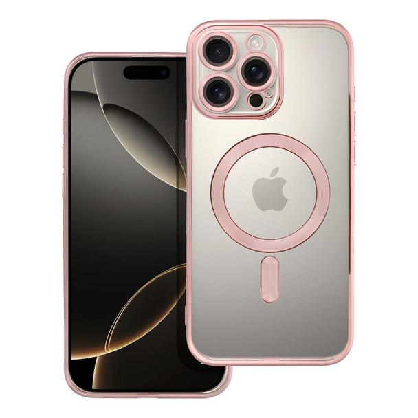 Futerał do iPhone 16 PRO MAX Electro Mag Cover zgodny z MagSafe złoty róż