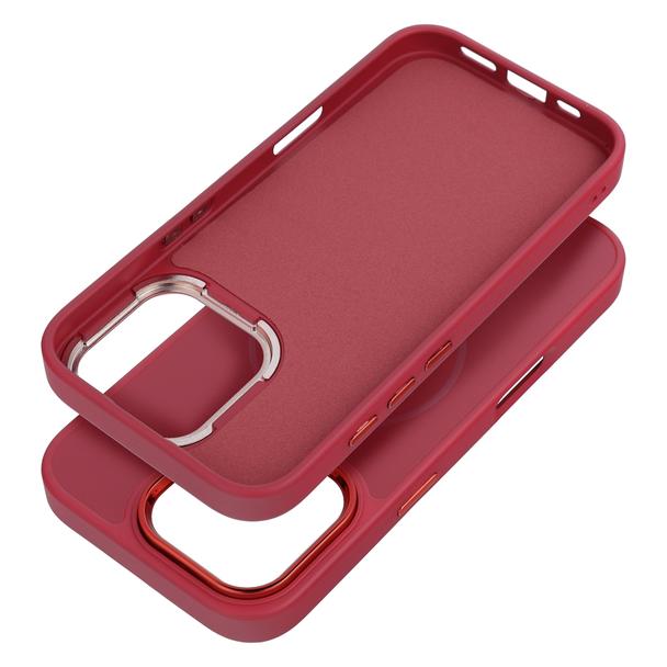 Futerał do iPhone 16 PRO MAX Frame Mag Cover zgodny z MagSafe magenta