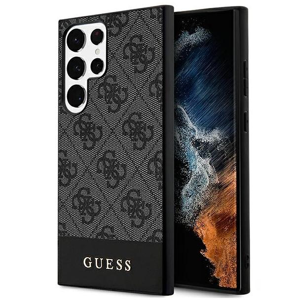 GUESS futerał do SAMSUNG S24 Ultra GUHCS24LG4GLGR (4G Bottom Stripe) czarny