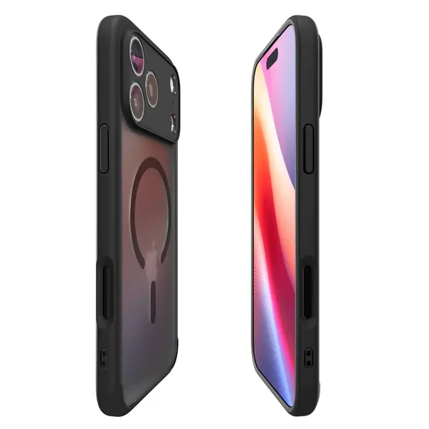 SPIGEN futerał ULTRA HYBRID MAG kompatybilny z MagSafe do IPHONE 17 Pro frost black