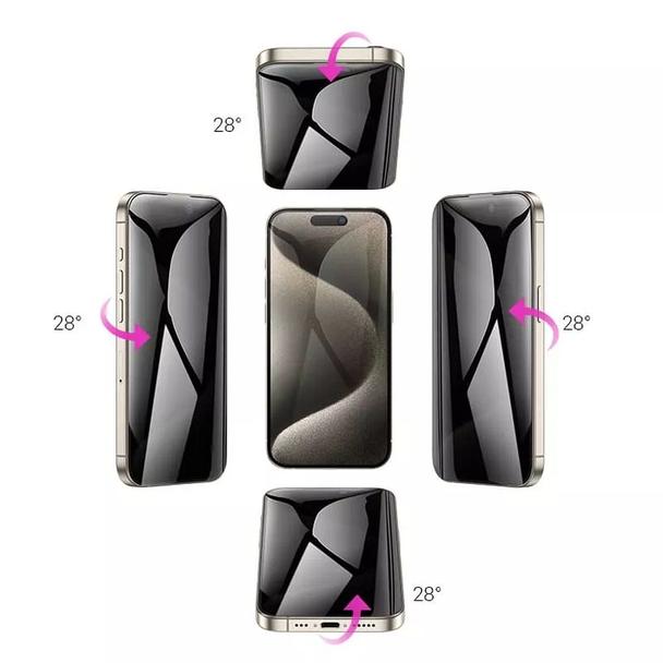 Szkło hartowane do iPhone 15 360-degree privacy Hoco