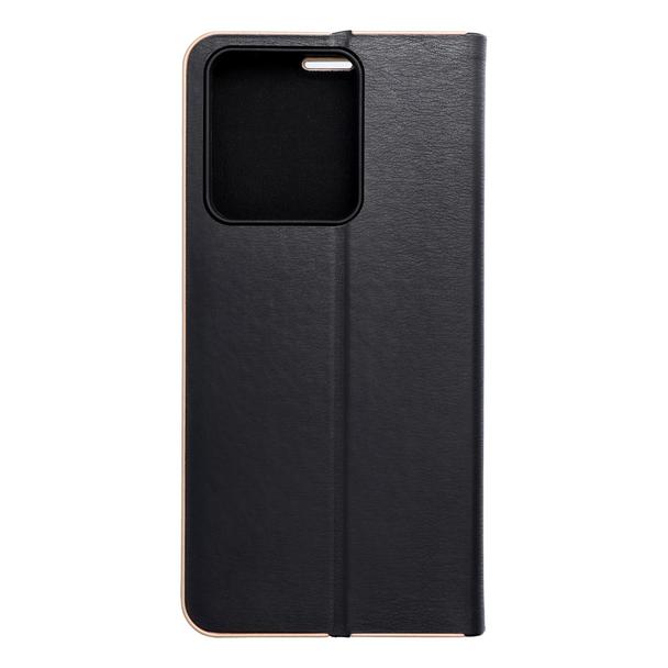 Etui z klapką na Xiaomi Redmi NOTE 13 4G Luna Book Gold czarne